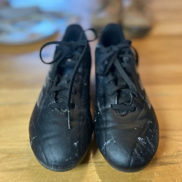 adidas Copa Pure Soccer cleats black silver distinct 3 stripes US Sz 4.5 - Picture 4 of 4